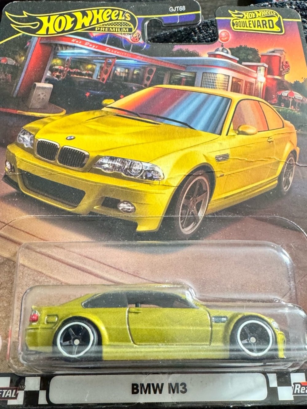 Hot Wheels BMW M3 Kids Toy Car - Yellow
